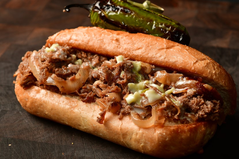 The Cowboys Cheesesteak is a classic sandwich with a Texas twist available at AT&T Stadium,...