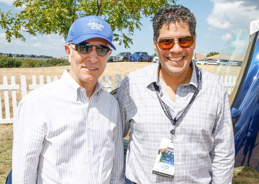 Park Place's Ken Schnitzer (left) and McLaren North America President Tony Joseph at a...