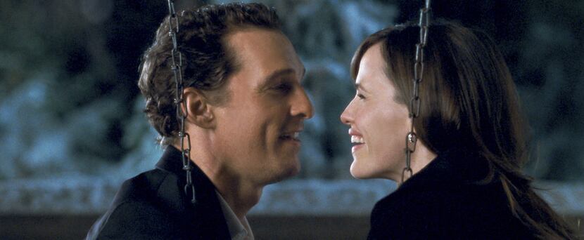 Matthew McConaughey and Jennifer Garner appear in 2009's "Ghosts of Girlfriends Past."
