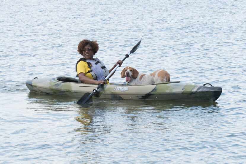 You and your four-legger can try kayaking Saturday at Paddle Point Park on Lake Ray Hubbard.