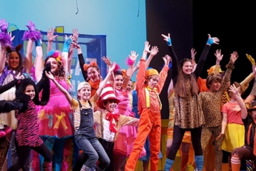 Seussical Jr. The Musical performance at the Plano Children's Theater. 