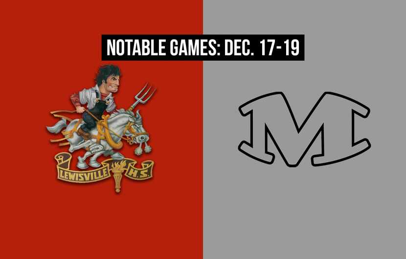 Notable games for the week of Dec. 17-19 of the 2020 season: Lewisville vs. Arlington Martin.