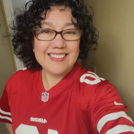 Selfie of Ana Jesica Cruz, 50, resident of Frisco, who was born and raised by a Mexican...