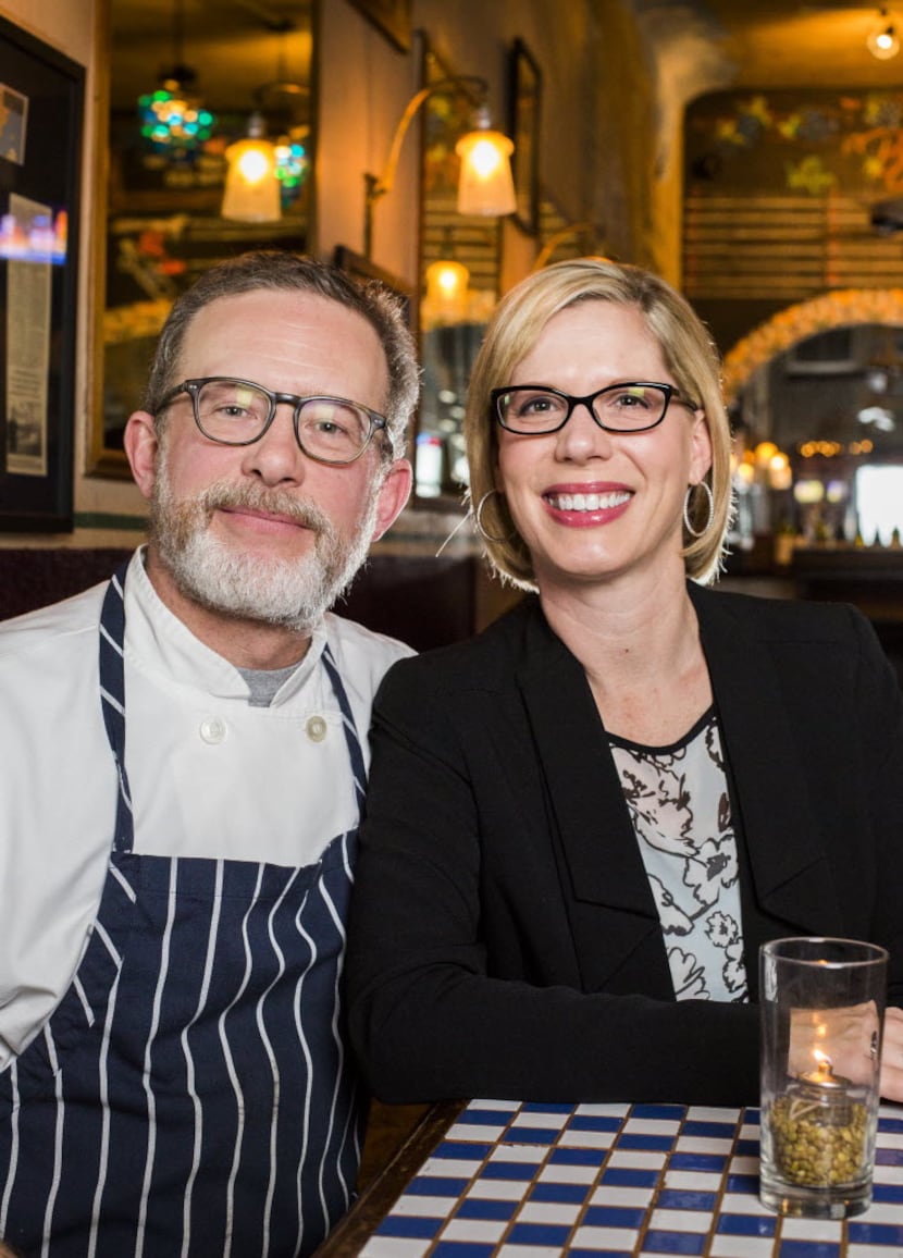 The Grape restaurant owners Brian and Courtney Luscher on Wednesday, February 4, 2015.