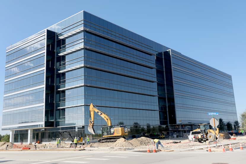 The Offices Two at Frisco Station building is being built at the southwest corner of Cowboys...