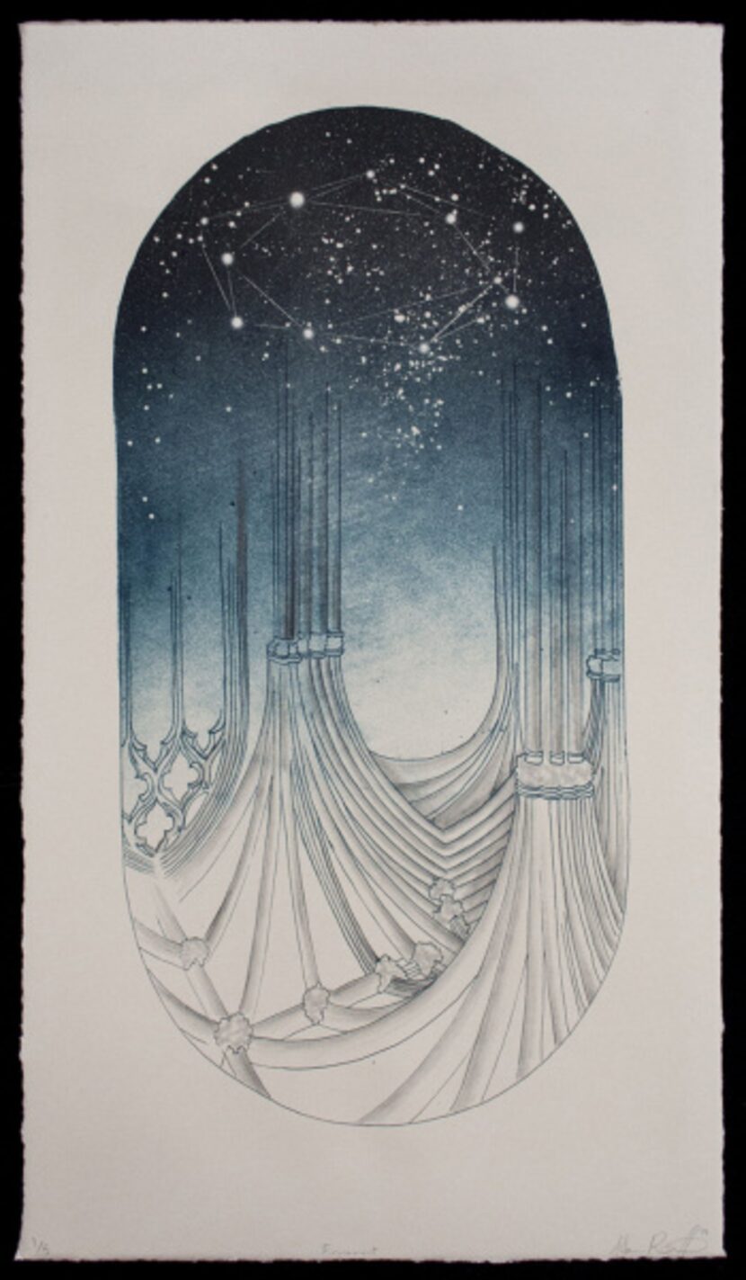 Adam Rowlett
: "Firmament," 2012
 Lithograph 
17.5Ó x 10Ó20