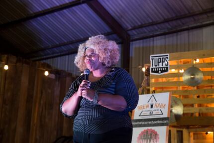 Mama Michelle Henderson headlines the Brew-HaHa comedy show at Tupps Brewery in McKinney, on...