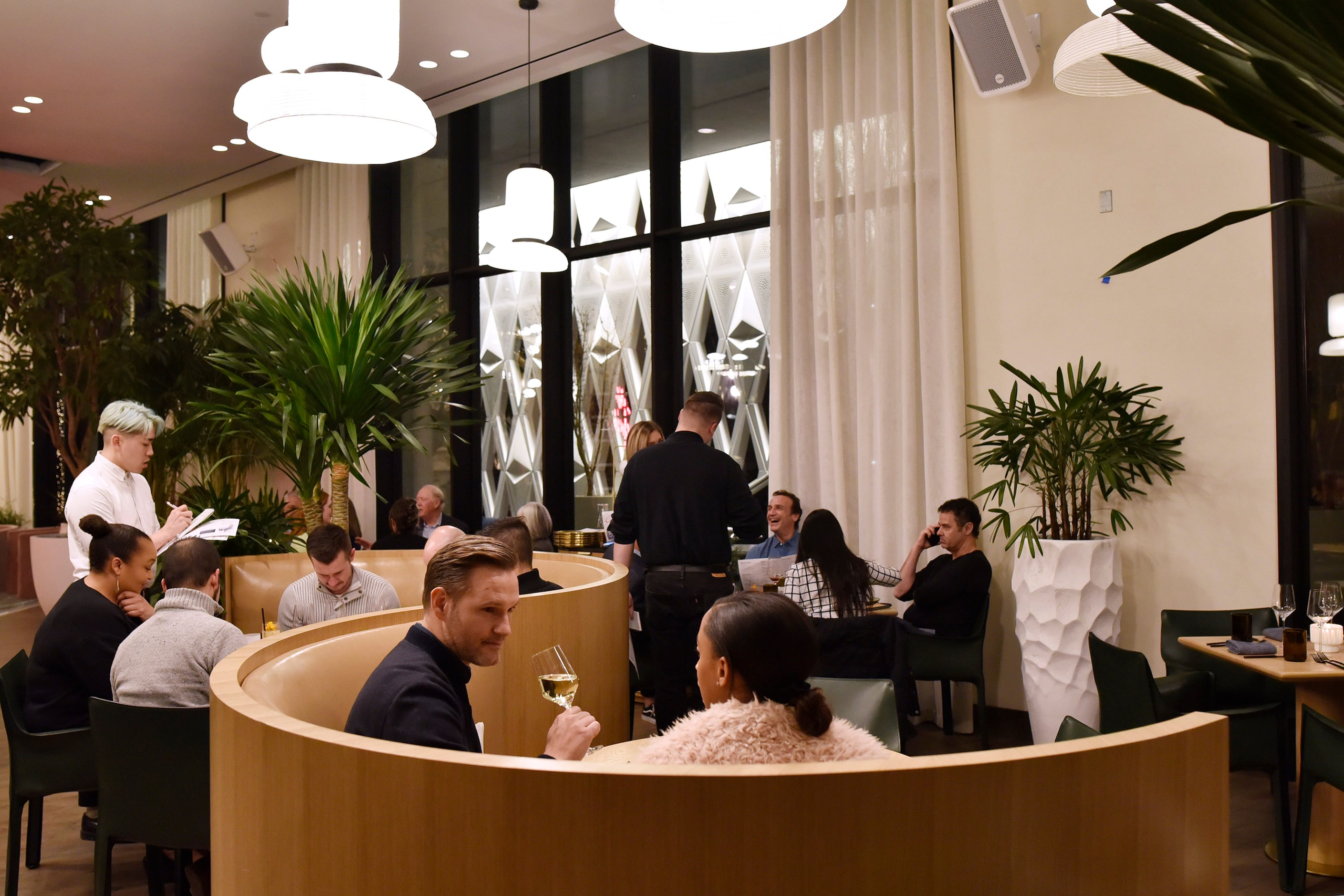 The main dinning room at Commons Club restaurant inside Virgin Hotel in Dallas, Dec. 10, 2019.