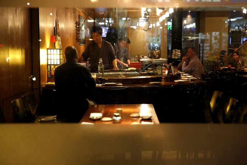 The yakitori bar at Teppo
