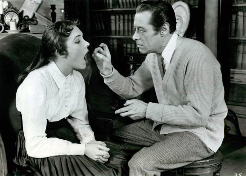 Julie Andrews and Rex Harrison are seen in this undated handout photo from a production of...