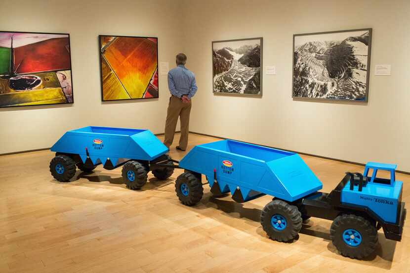 A visitor explores a gallery at the 70,000-square-foot Nevada Museum of Art in Reno.