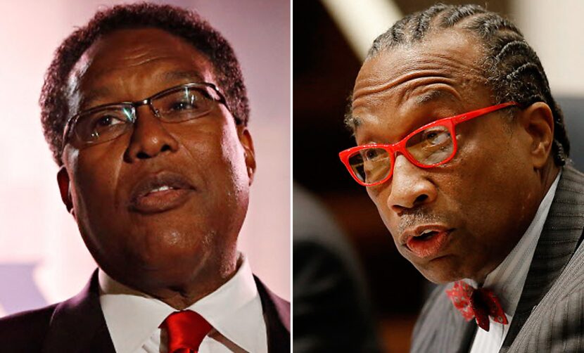  Former Dallas Mayor Pro Tem Dwaine Caraway (left) is challenging longtime Dallas County...