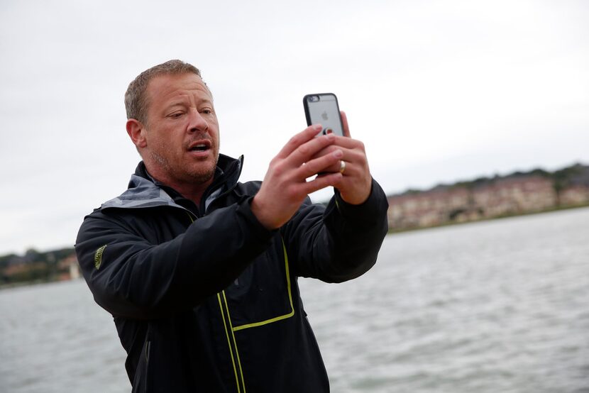 Todd Phillips, founder and director of the Last Well, records a Facebook Live video on on...