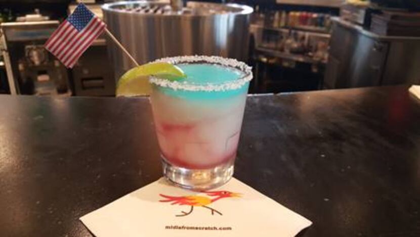 The American Flag margarita from Mi Dia from Scratch.