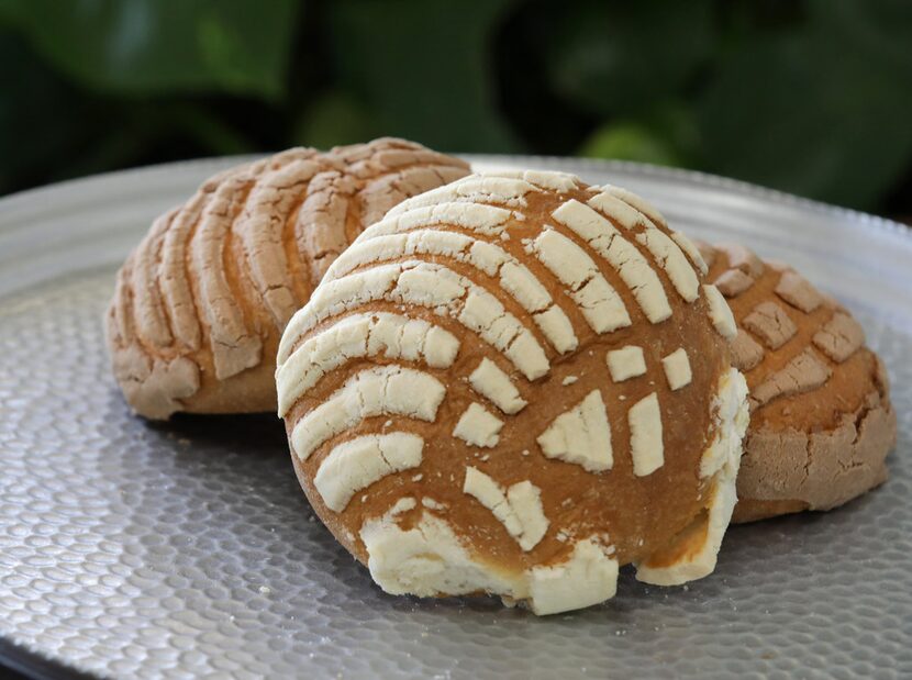 Conchas at La Poblanita Bakery in Dallas