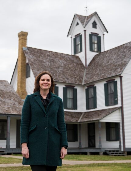 Toyia Pointer, the new city historic preservation manager and executive director of the...