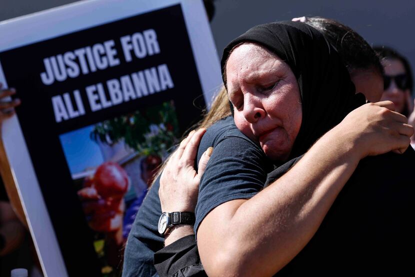 Stephanie Young Elbanna, the widow of Ali Elbanna, became emotional ahead of a court hearing...