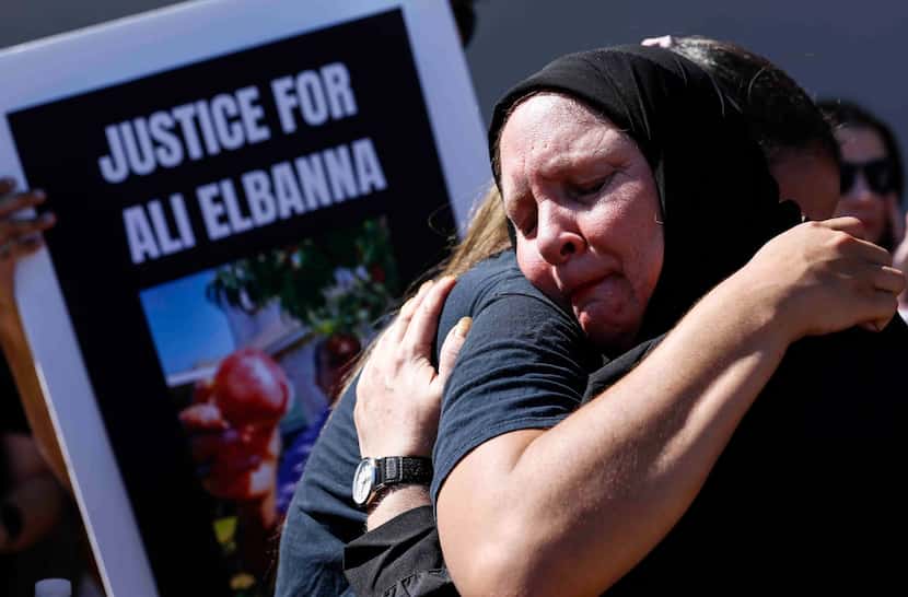Stephanie Young Elbanna, wife of Ali Elbanna gets emotional ahead of a court hearing on...