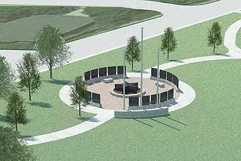 A rendering of the Veterans Memorial planned by Heroes of Mesquite. Funding will determine...