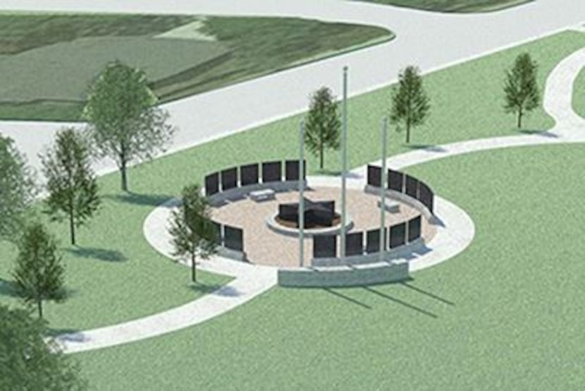 A rendering of the Veterans Memorial planned by Heroes of Mesquite. Funding will determine...