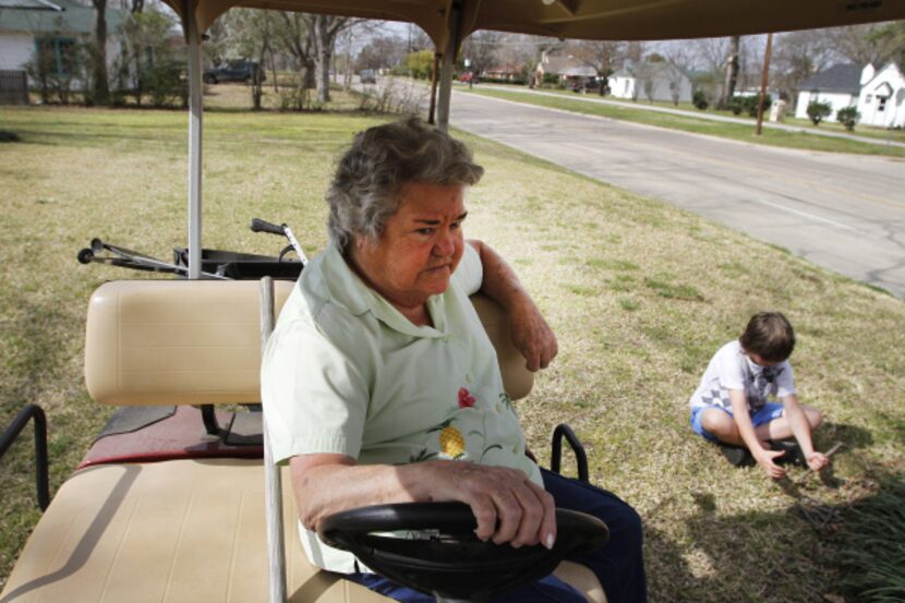 Flossie Heard, who has lived in Seagoville all 80 years of her life, spends time in her...