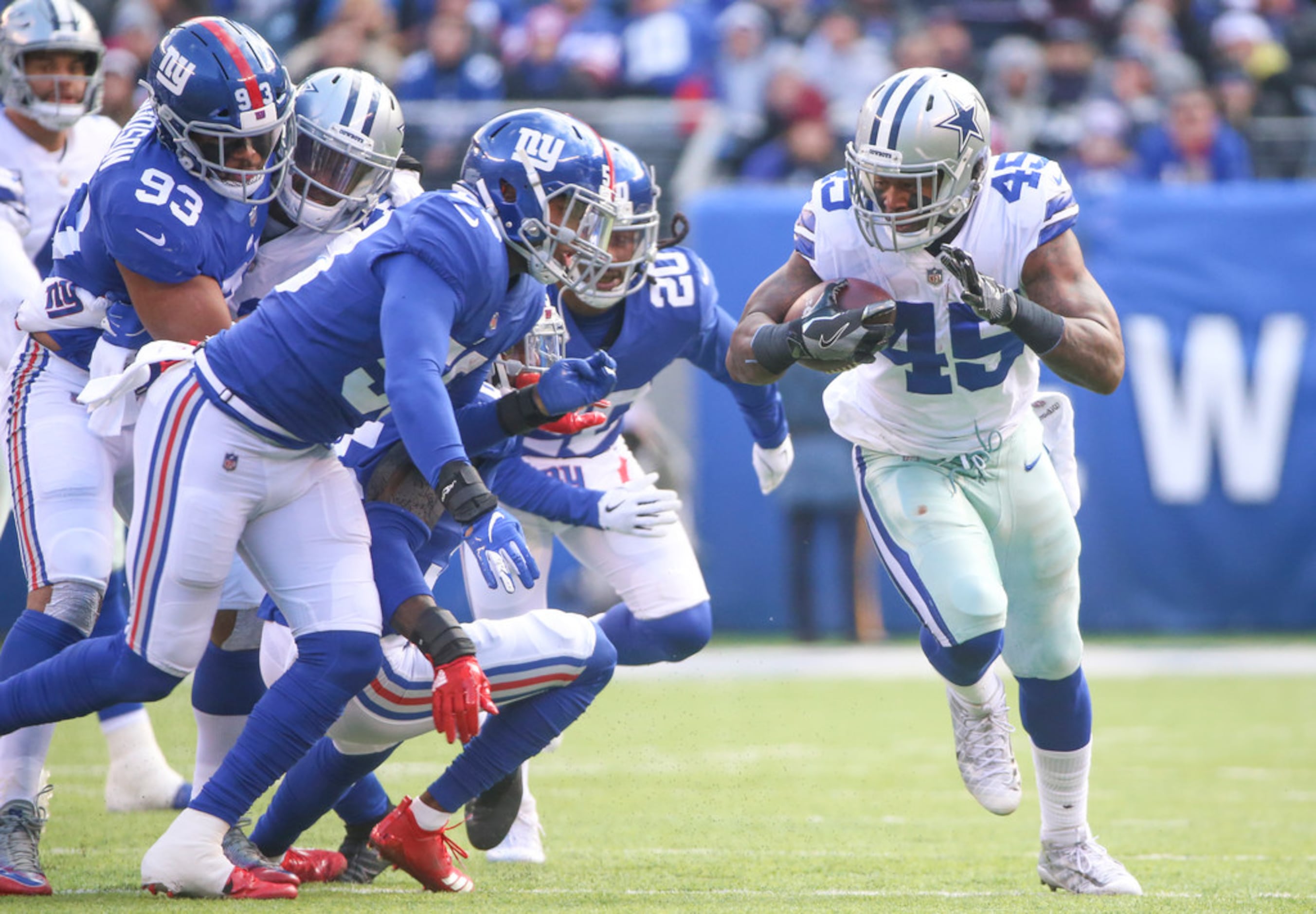 December 16, 2018: Dallas Cowboys running back Rod Smith (45