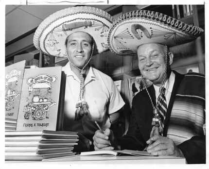 Gilbert Martinez , left, son of founder of El Fenix restaurants and Dallas Morning News...