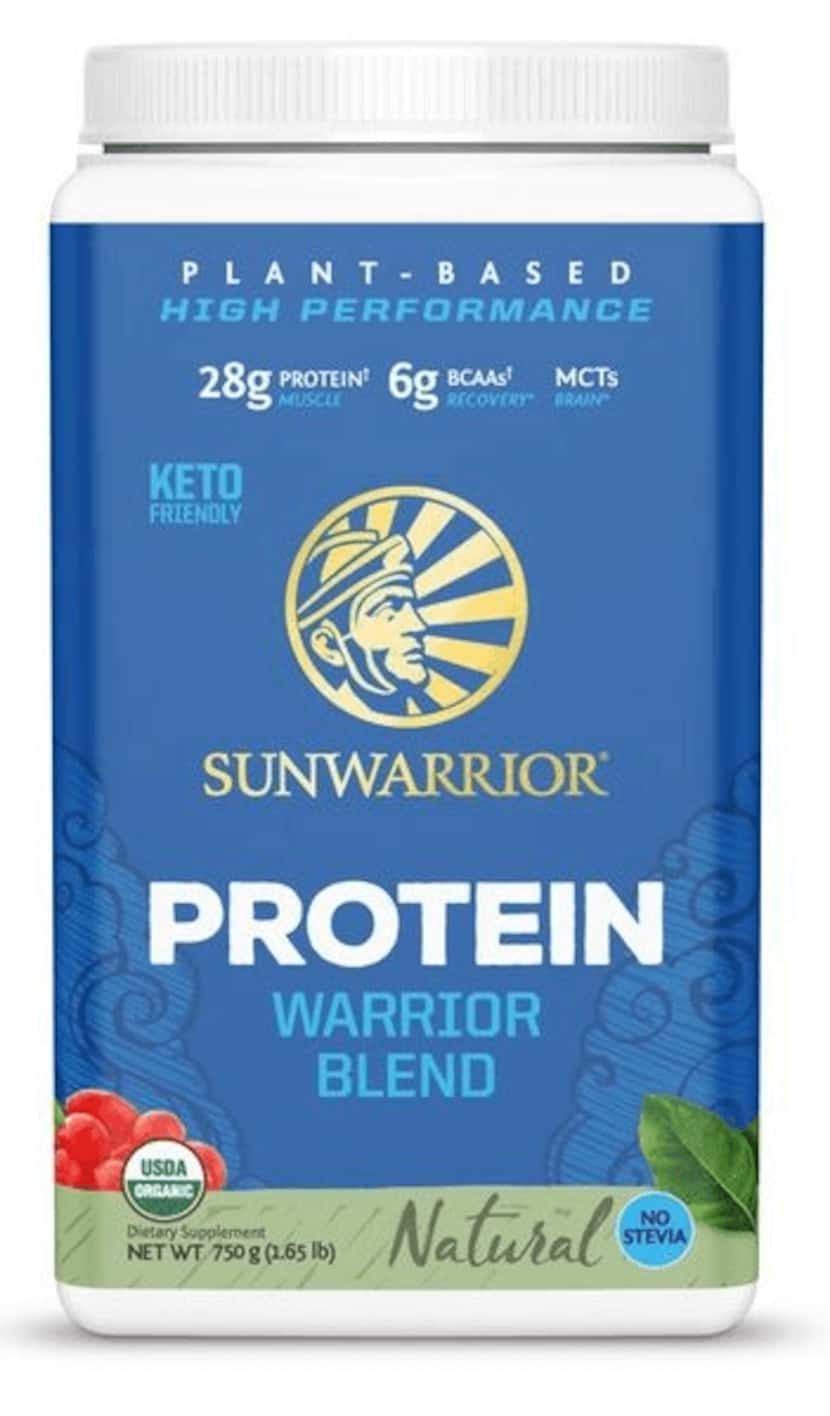 SunWarrior protein blend label