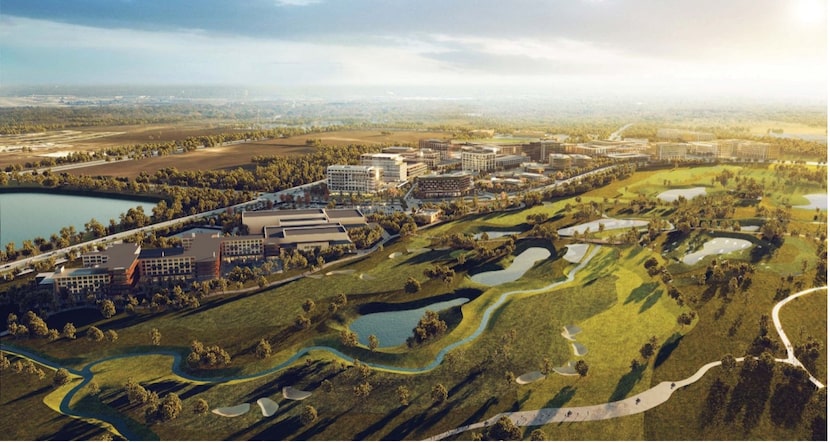 The 240-acre Link development in Frisco is planned for offices, retail, residential and a...