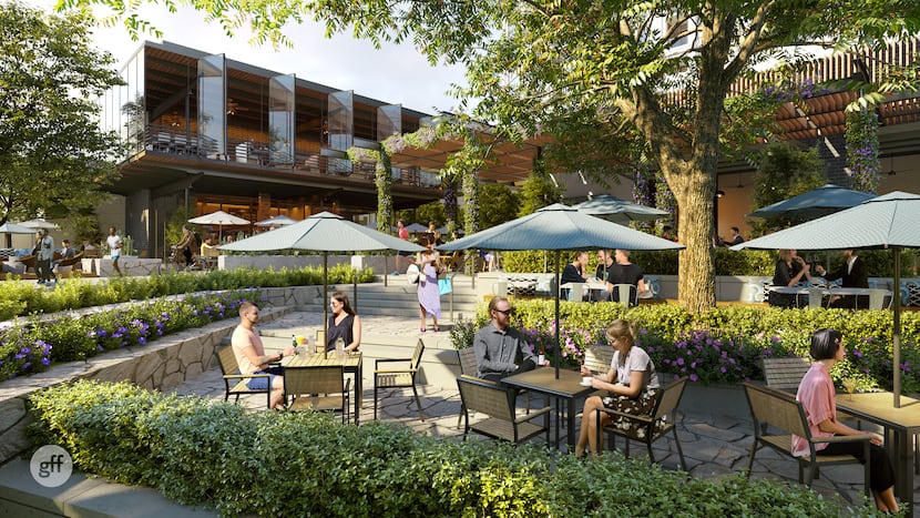 One or two restaurants are planned near the Katy Trail at the Carlisle on the Creek...
