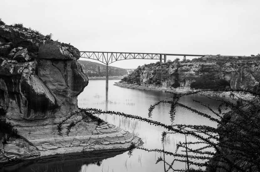 The Pecos River, west of Comstock, Texas.  From Texas Blood, by Roger D. Hodge. The book,...