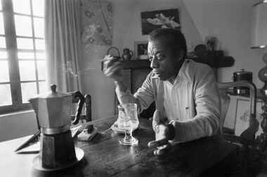 James Baldwin at his home in Saint-Paul-de-Vence, southern France, on Nov. 6, 1979.