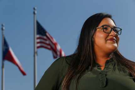 Sara Ramirez poses for a photograph at City Hall on Thursday, July 16, 2020 in Kaufman,...