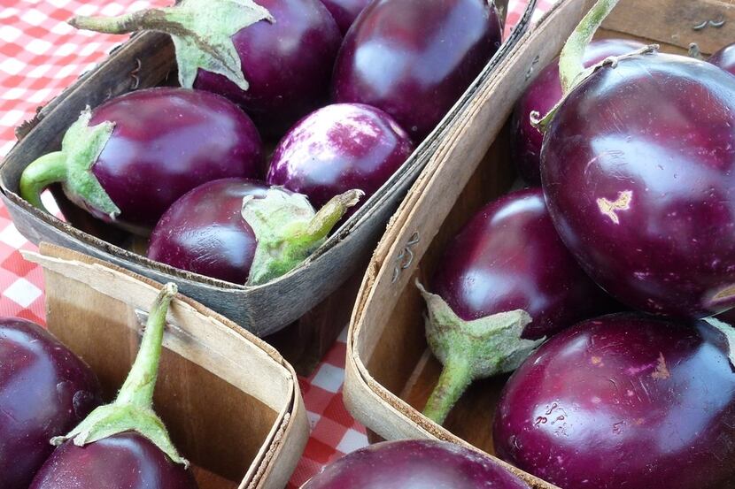 The eggplant at Sachse Heritage Farm comes from Fretwell Farm in Canton. The farmer mixes in...