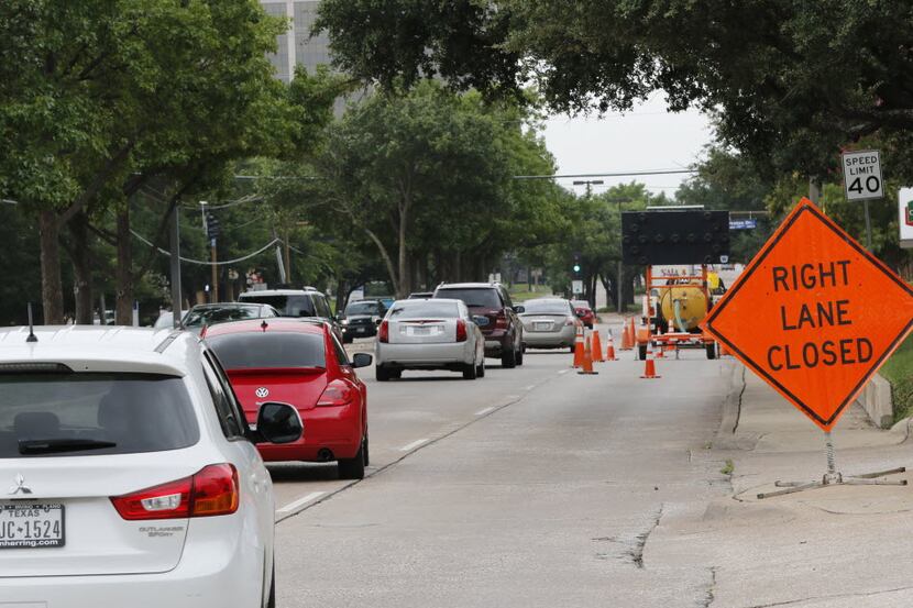 Vehicles travel on Midway Road in Addison. In 2012 Addison residents approved a bond package...