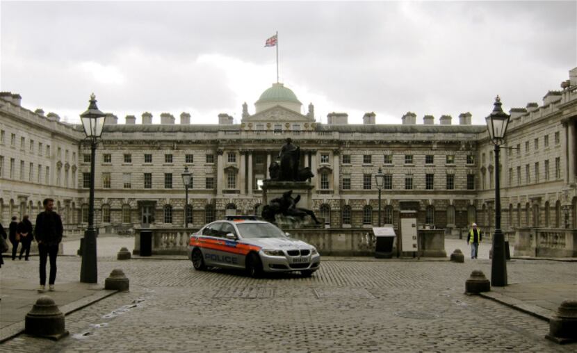 Somerset House, a Bond movie location in London.