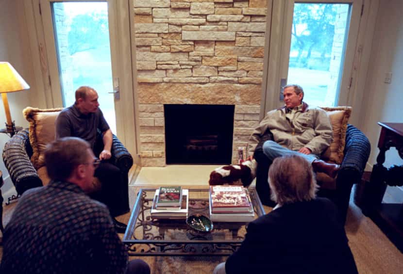 George W. Bush and Russian President Vladimir Putin had a meeting at the Crawford Ranch...