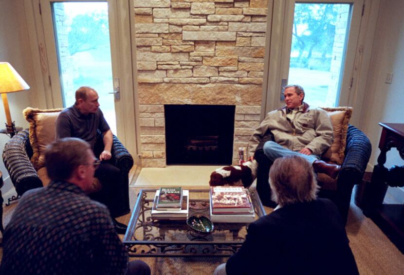 George W. Bush and Russian President Vladimir Putin had a meeting at the Crawford Ranch...