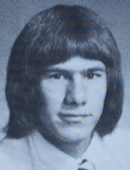 A yearbook photo of Gov. Greg Abbott as a Duncanville High School senior in 1976.