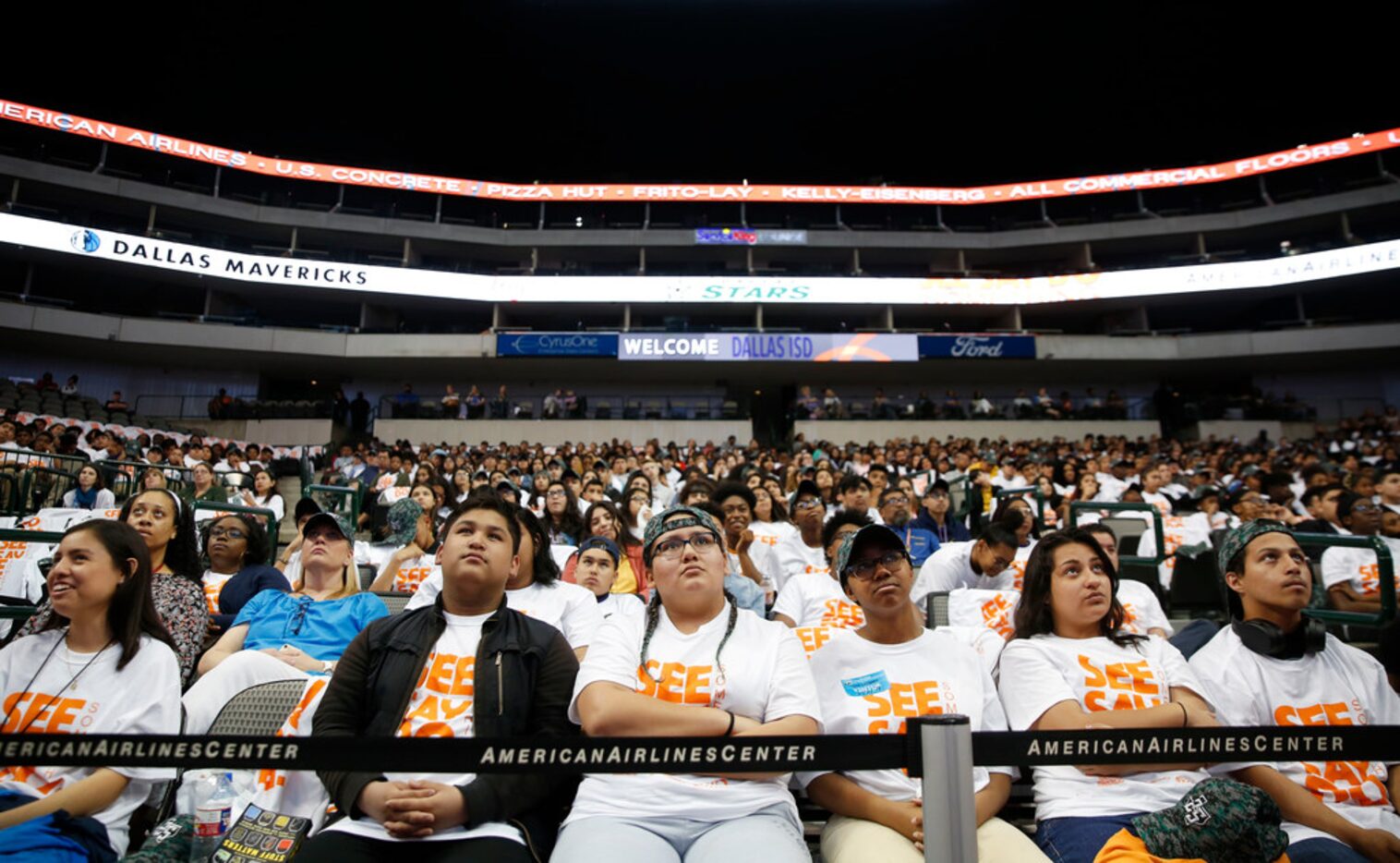 Dallas ISD students gathered for an active shooter prevention and situational awareness...