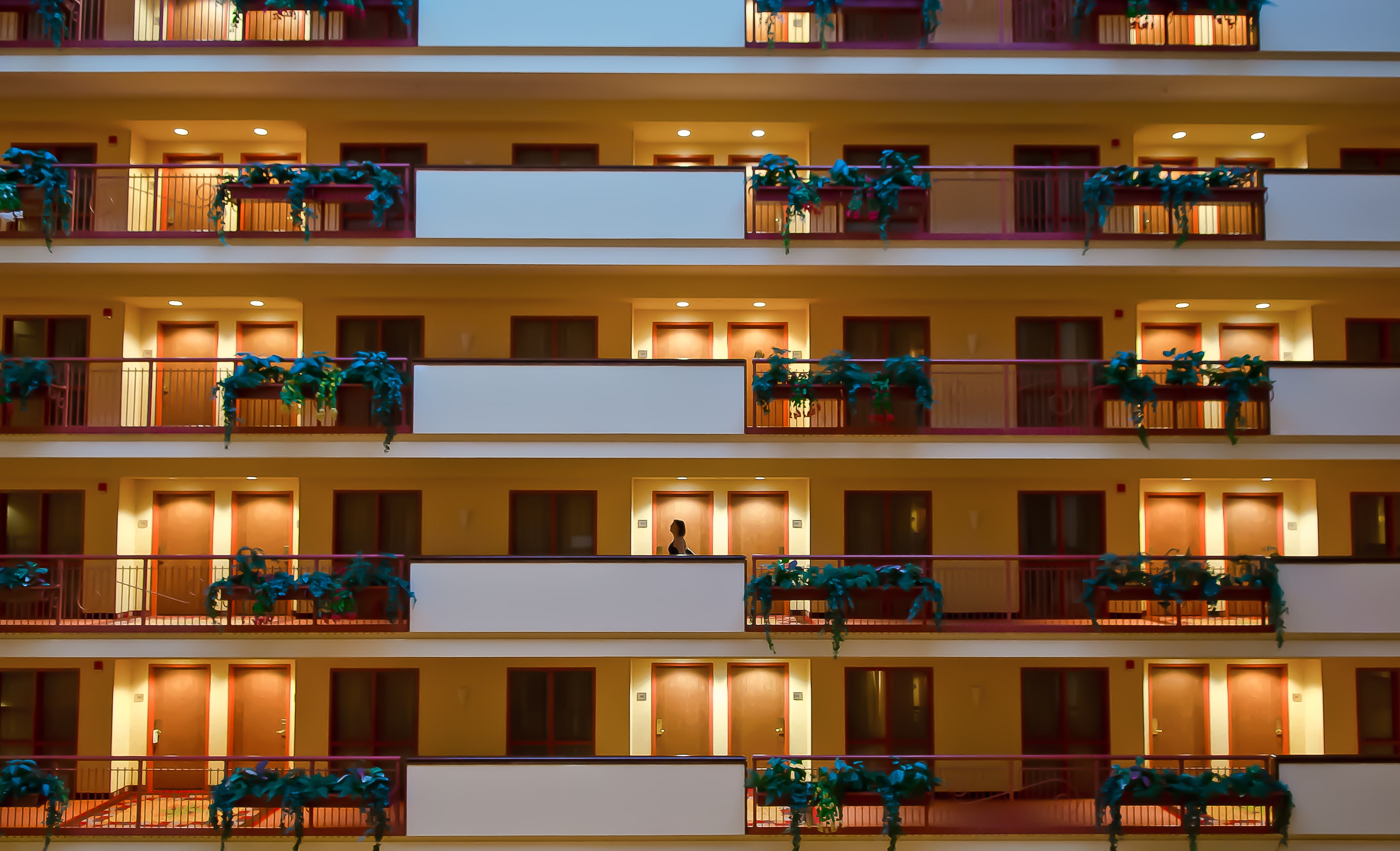 The balcony at Embassy Suites Frisco by David Downs