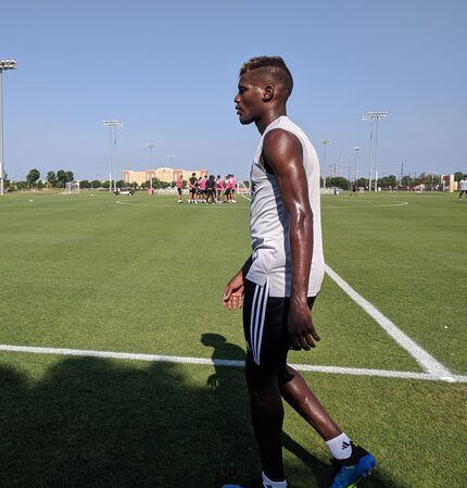 FC Dallas trialist Jose Fajardo.