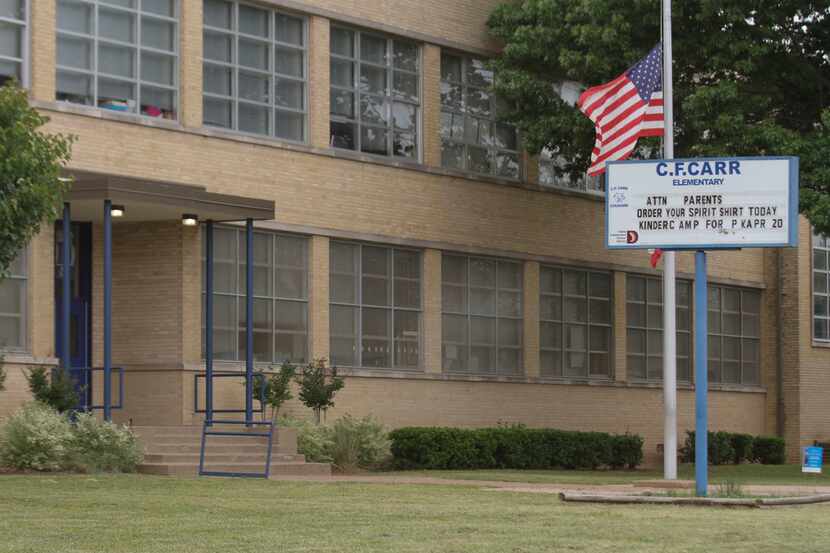 C.F. Carr Elementary School is among nearly two dozen campuses Dallas school district...