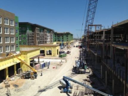  Legacy West Urban Village is under construction at the Dallas North Tollway and Legacy...
