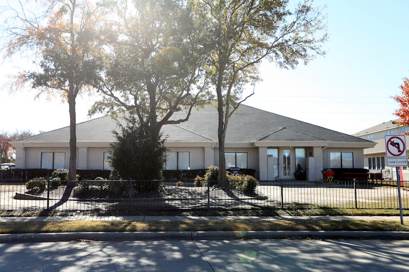 The entrance to New Hope Christian Academy in Plano, Texas, Wednesday, December 11, 2024....