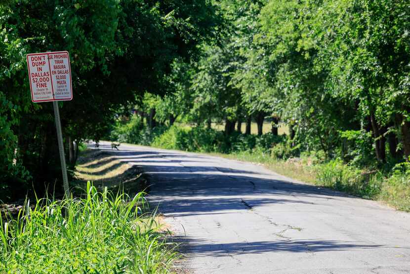 Kolloch Drive pictured in South Dallas, Friday, July 1, 2022. This section of street has no...