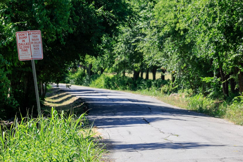 Kolloch Drive pictured in South Dallas, Friday, July 1, 2022. This section of street has no...