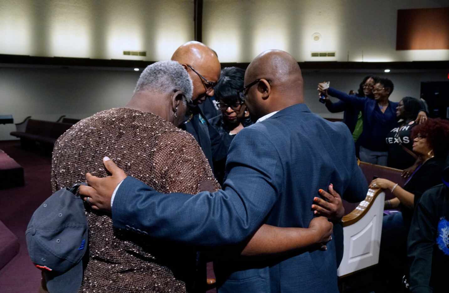 Prayer went on throughout the Black Clergy Rally at City Temple Seventh Day Adventist Church...