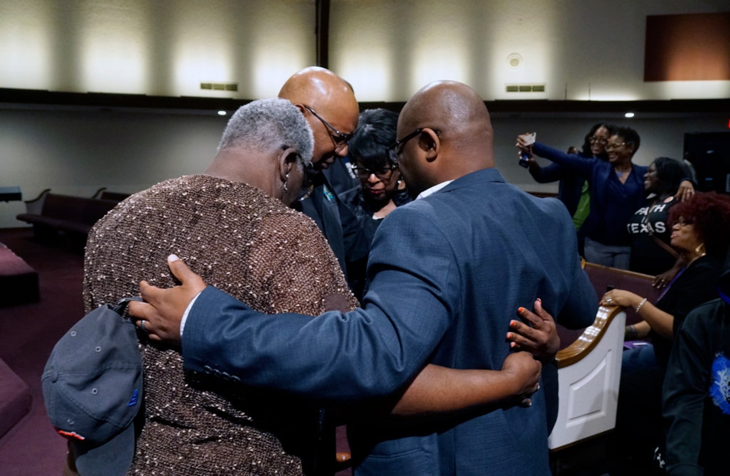 Prayer went on throughout the Black Clergy Rally at City Temple Seventh Day Adventist Church...