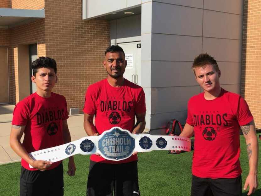 Denton Diablos with the Chisholm Trail Clásico belt.